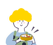 ランチ・夕食にイラスト