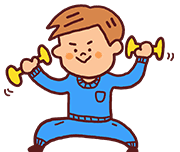 筋肉をつけたいあなたに！イラスト